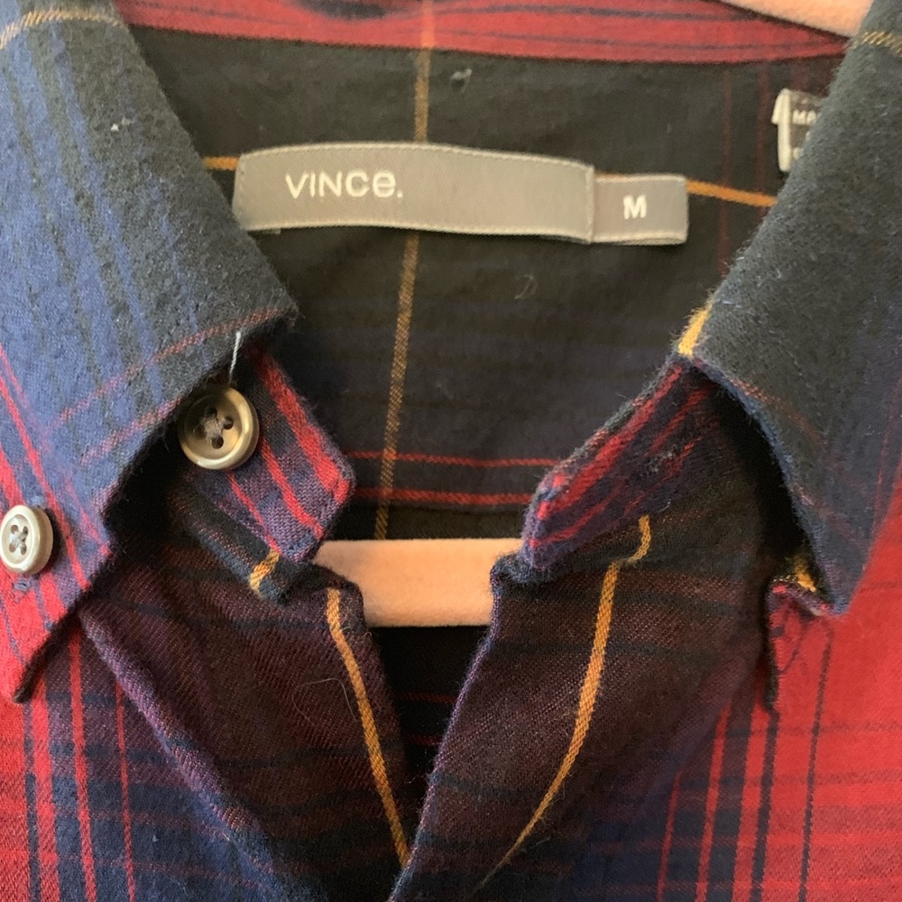 Vince Plaid Button Down - image 4